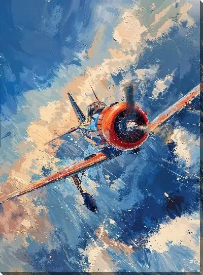 Картина маслом Самолёт №511