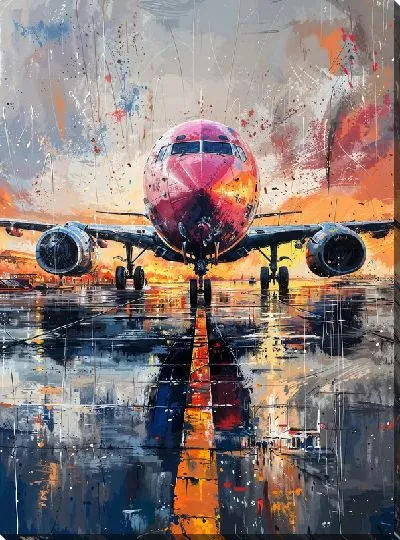 Картина маслом Самолёт №121