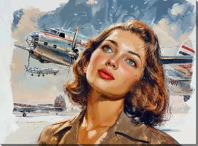 Картина маслом Самолёт №161