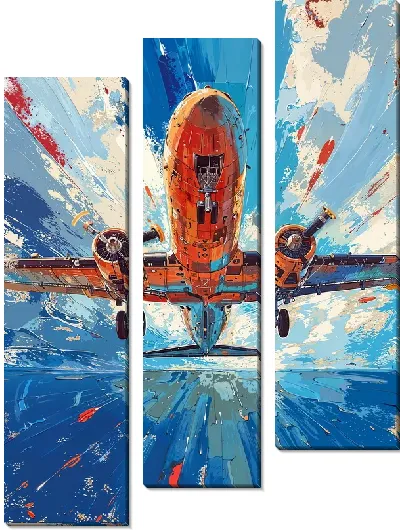 Модульная картина Самолёт №181