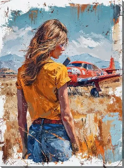 Картина маслом Самолёт №191