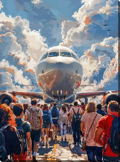 Картина маслом Самолёт №201