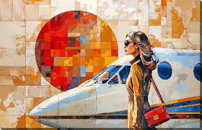 Картина маслом Самолёт №212