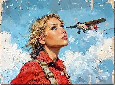 Картина маслом Самолёт №241