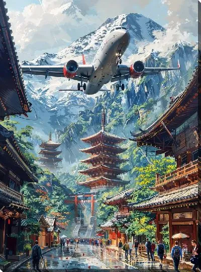 Картина маслом Самолёт №261