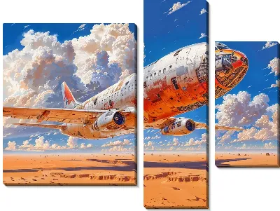 Модульная картина Самолёт №271