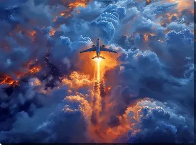 Картина маслом Самолёт №291