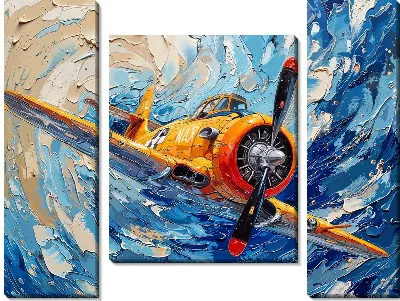 Модульная картина Самолёт №321