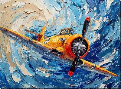 Картина маслом Самолёт №321