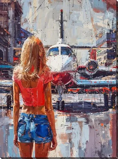 Картина маслом Самолёт №331