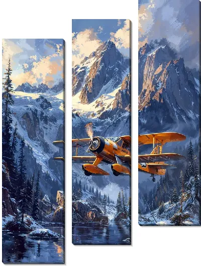 Модульная картина Самолёт №361