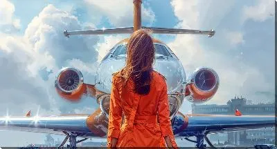 Картина маслом Самолёт №371