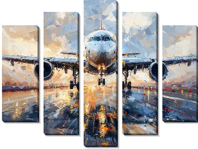 Модульная картина Самолёт №401