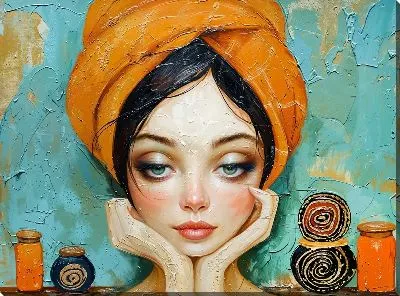 Картина маслом СПА №21