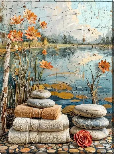 Картина маслом СПА №22