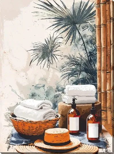 Картина маслом СПА №26