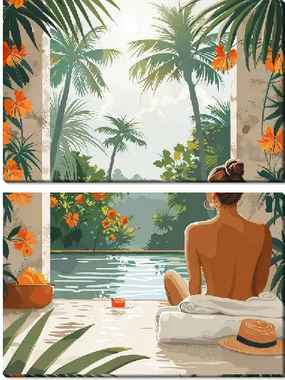 Модульная картина СПА №34