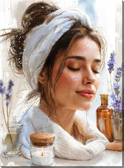 Картина маслом СПА №40