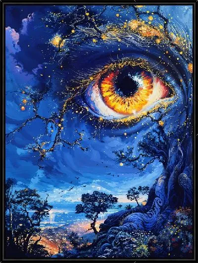 Картина Ночной взгляд