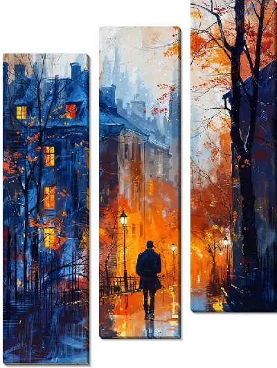 Модульная картина Ночной город №14