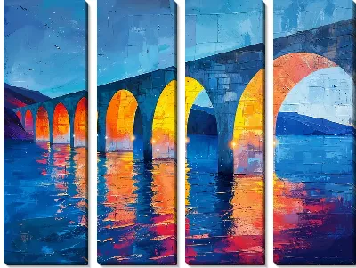 Модульная картина Ночной город №20