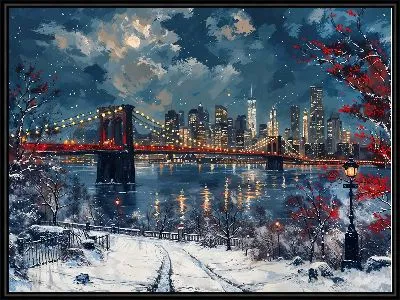 Картина Ночной город №31