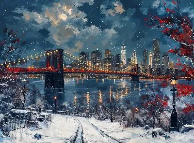 Плакат Ночной город №31