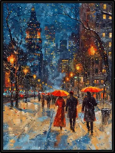 Картина Ночной город №45