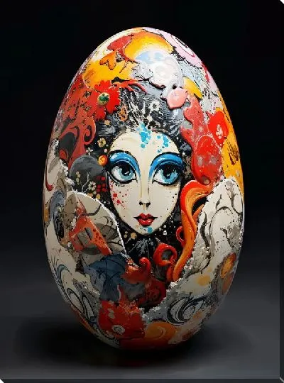 Картина маслом Пасхальное яйцо