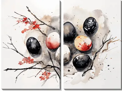 Модульная картина Яйца №41