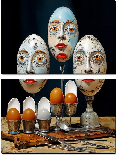 Модульная картина Яйца №71