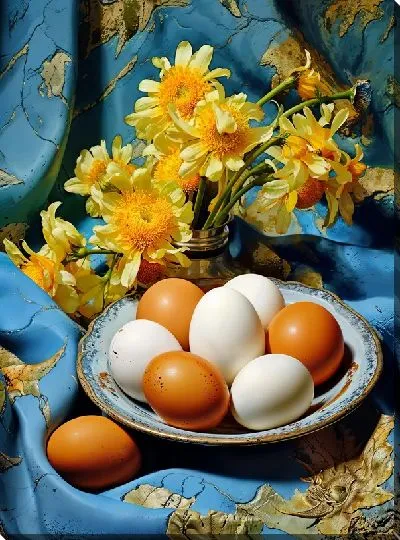 Картина маслом Яйца №81