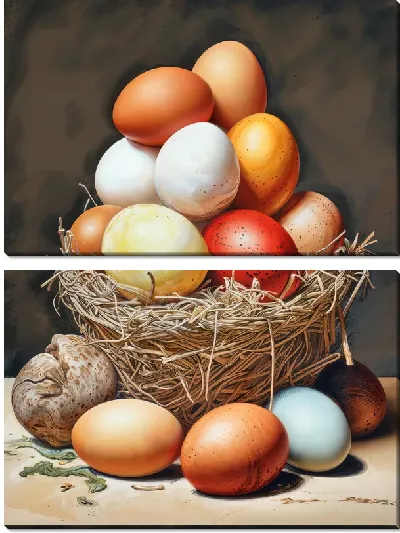 Модульная картина Яйца №91