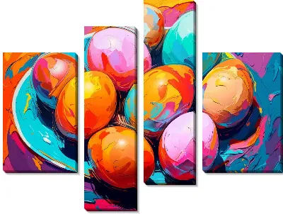 Модульная картина Пасхальные яйца №3