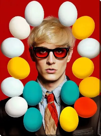 Картина маслом Яйца №141