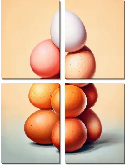Модульная картина Яйца №19