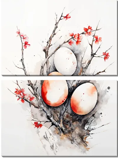 Модульная картина Яйца №22