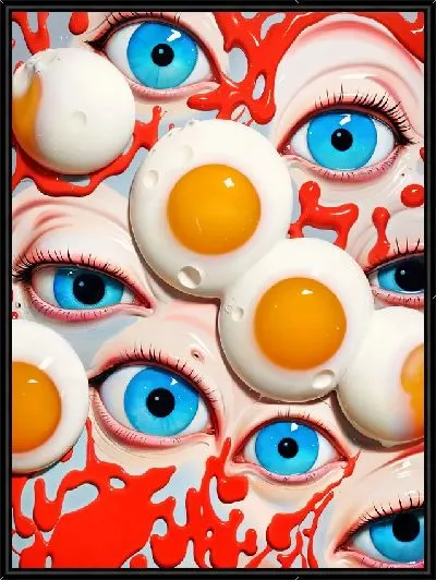 Картина Яйца и глаза №32