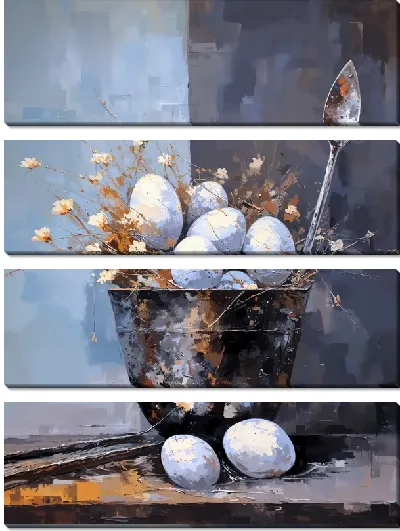 Модульная картина Яйца №34