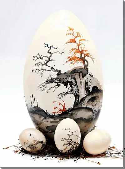 Картина маслом Яйца №39