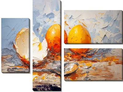 Модульная картина Яйца №411
