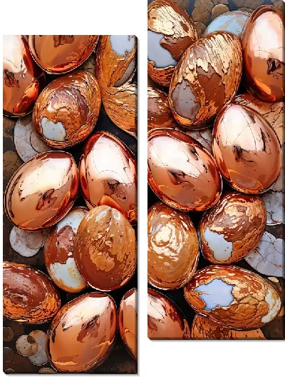 Модульная картина Яйца золотые №42