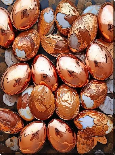 Картина маслом Яйца золотые №42