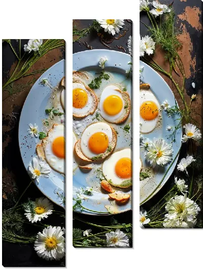 Модульная картина Яишница