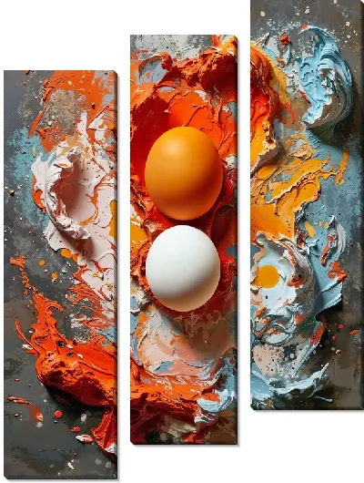 Модульная картина Яйца №46