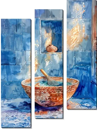 Модульная картина Турецкая баня