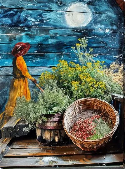 Картина маслом Баня №11