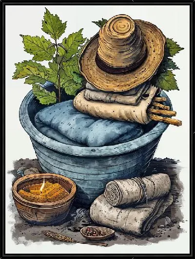 Картина Банные принадлежности