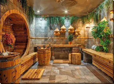 Картина маслом Баня №17