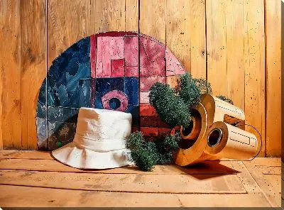 Картина маслом Баня №18